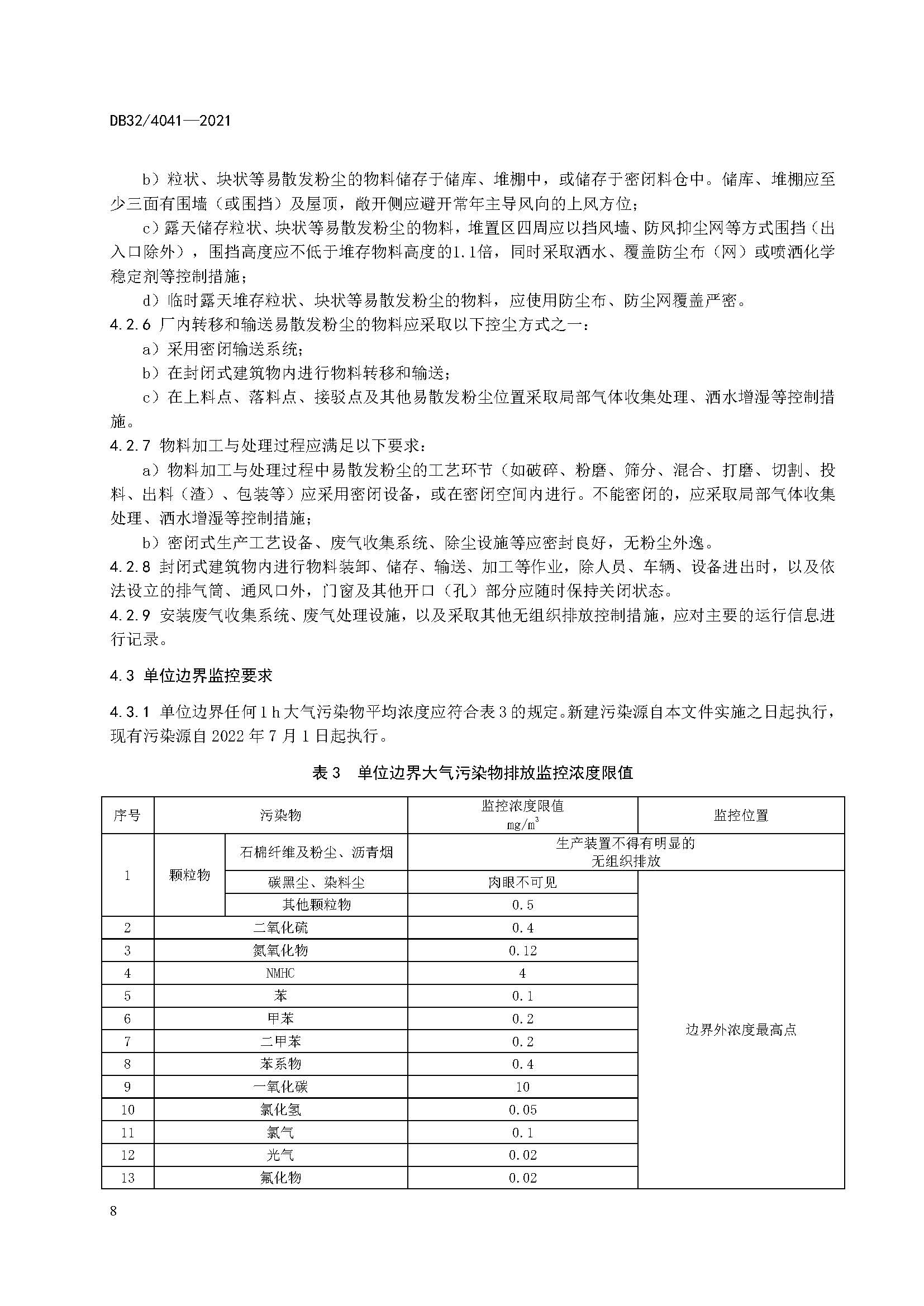 2021年江苏省大气污染物排放标准(最新) 2021年江苏省大气污染物排放标准(最新)